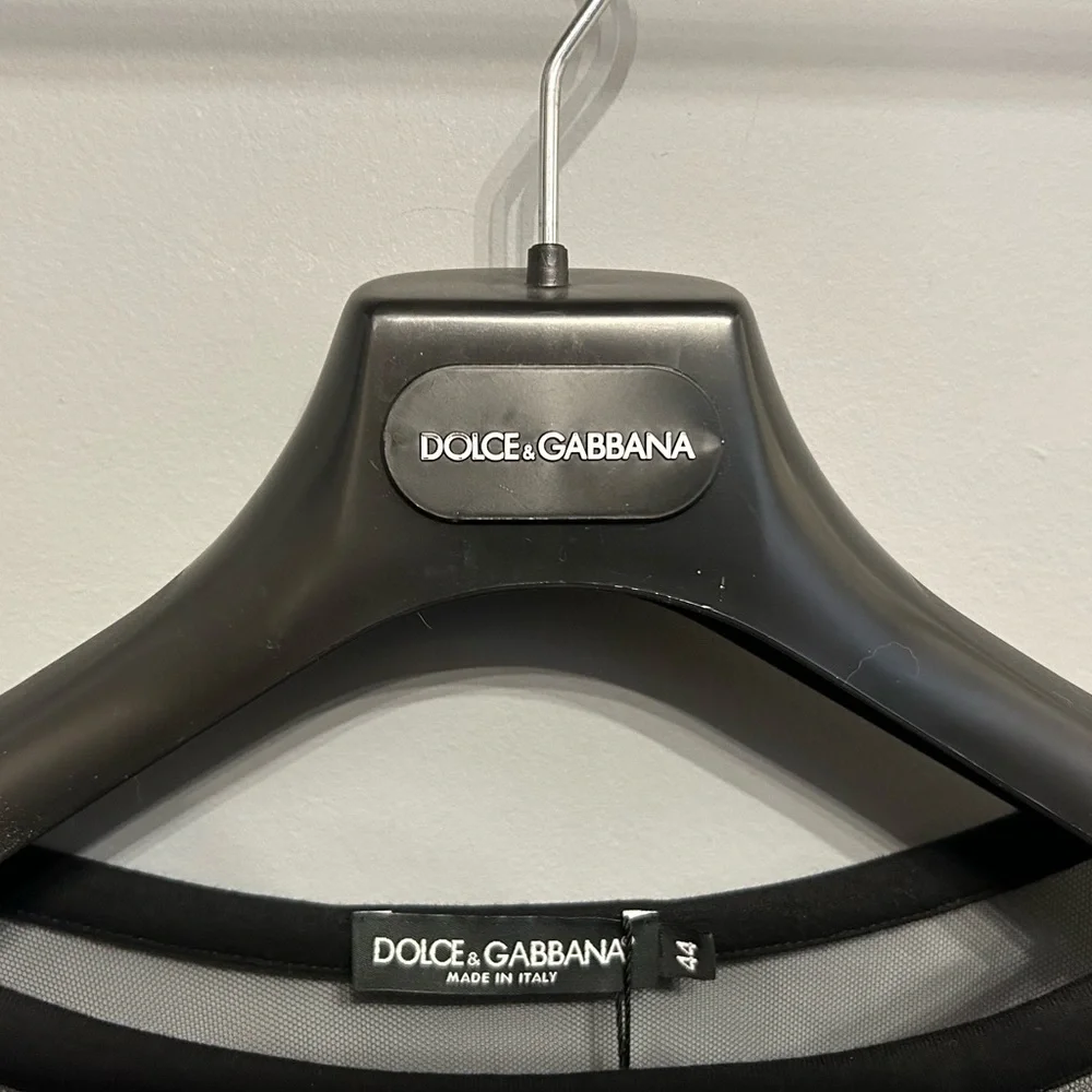 DOLCE & GABBANA Lace And Mesh Sweatshirt, size IT44 (US8/10) - Picture 13 of 13